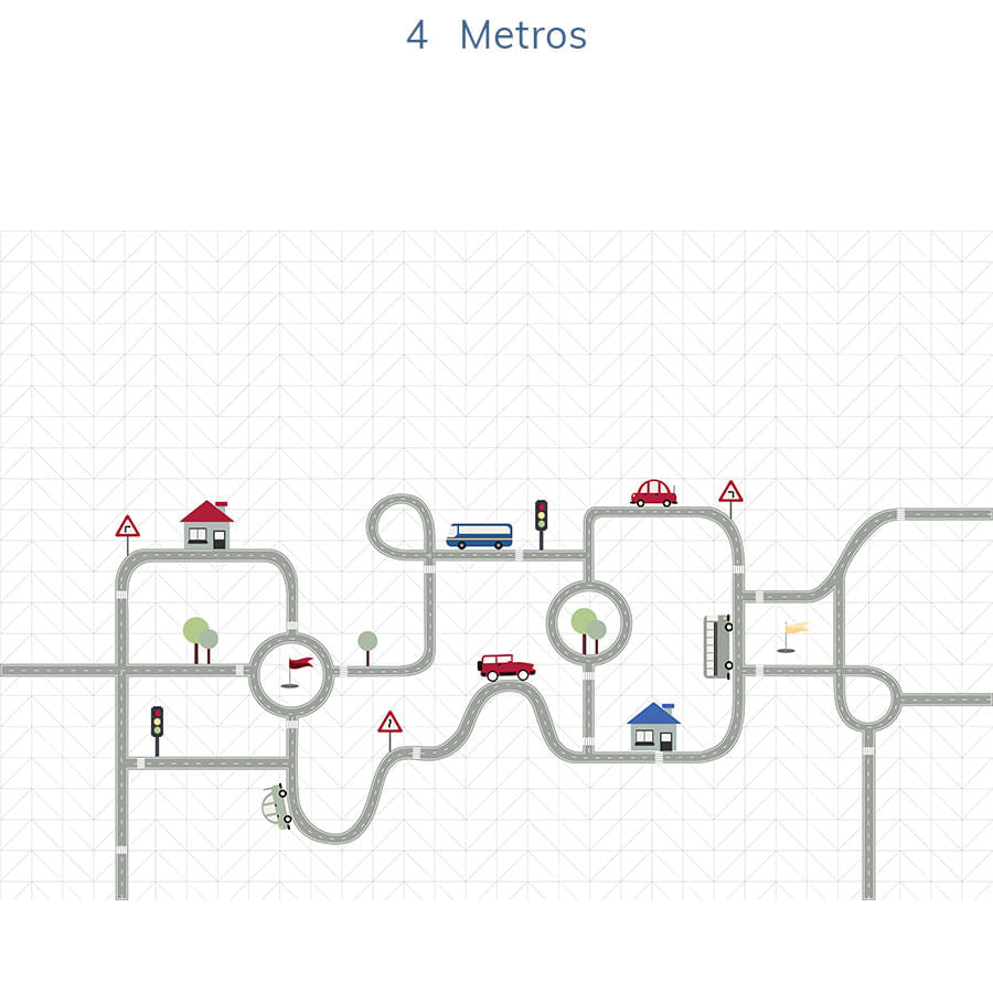 Papel de Parede Infantil Pista - Mural