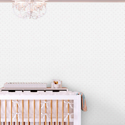 Papel de Parede Infantil Mini Poá Rosa Claro