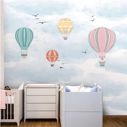 Papel de Parede Infantil Balão no Céu Color Mantelli - Mural
