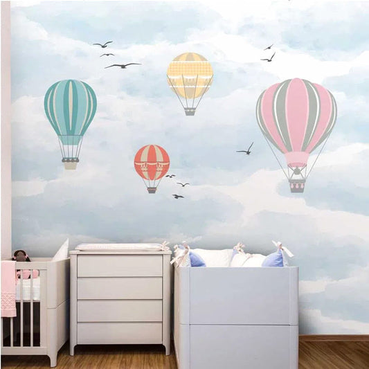 Papel de Parede Infantil Balão no Céu Color Mantelli - Mural