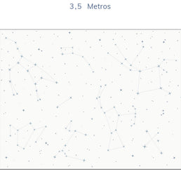 Papel de Parede Infantil Constelações Fundo Branco Azul Clássico - Mural