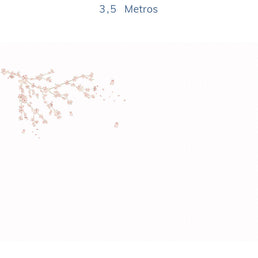 Papel de Parede Infantil Floral Raika Lado Esquerdo Cerejeira - Mural