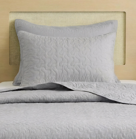 Porta Travesseiro Solteiro Infinity - Cinza