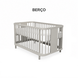 Berço Raika 3 em 1 - Greige