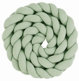 Trança 4M Para Berço e Cama Verde Malva