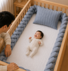 Trança 4m para Berço e Cama - Azul Mescla
