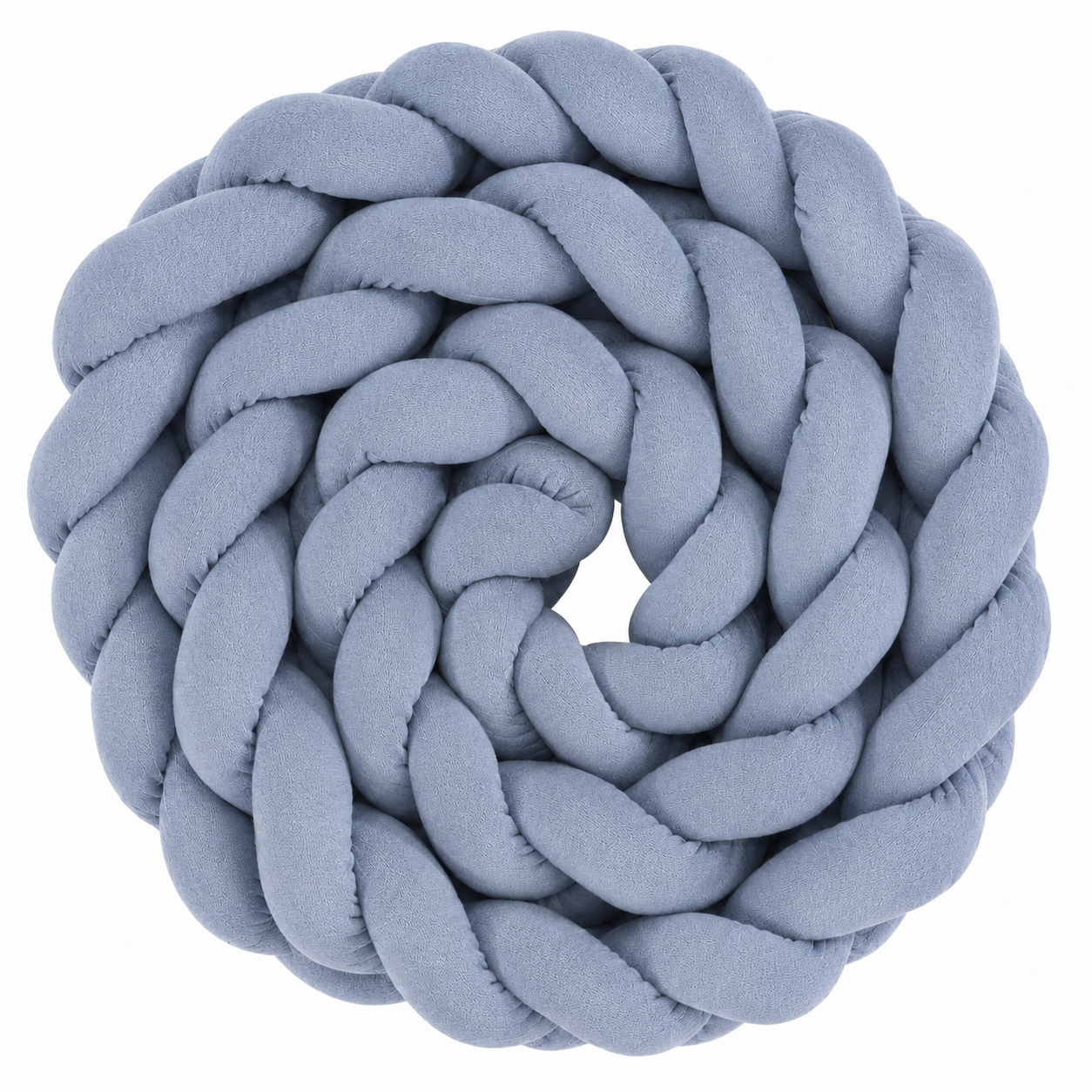 Trança 4m para Berço e Cama - Azul Mescla