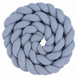 Trança 4m para Berço e Cama - Azul Mescla