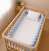 Trança 4M Para Berço e Cama Azul Claro