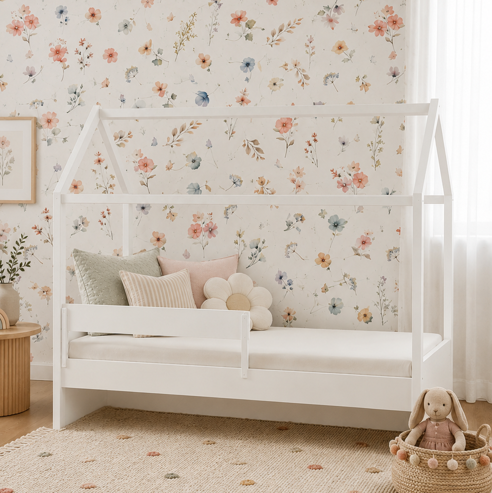 Cama com Casinha Up 2 em 1 Branco