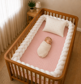 Trança 4m para Berço e Cama Branco