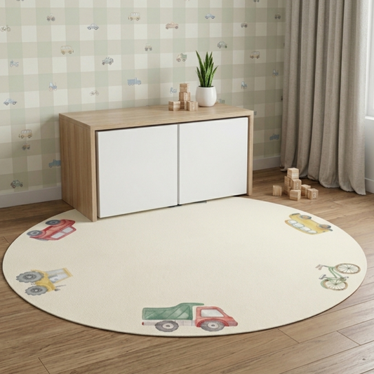 TAPETE INFANTIL REDONDO CARRINHOS -  1,33