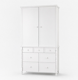 Guarda Roupa 2 em 1 Monet - Branco