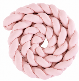 Trança 4m para Berço e Cama Rosa Chá
