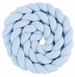 Trança 4M Para Berço e Cama Azul Claro