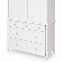 Guarda Roupa 2 em 1 Monet - Branco